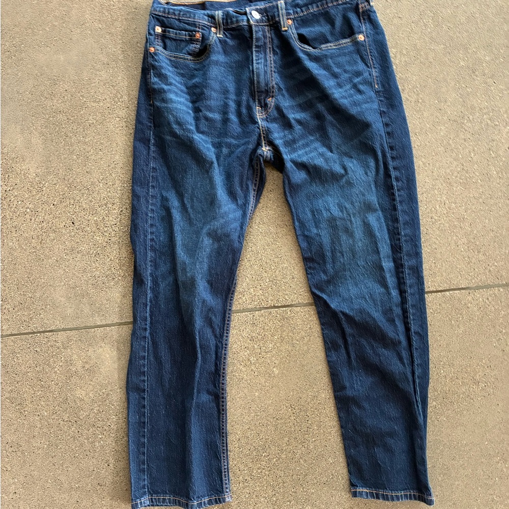 Levi's Dark Blue Straight Jeans